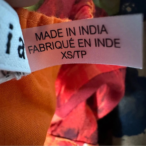 ALICE & OLIVIA ROWAN TIERED MULTI COLOR BABY-DOLL DRESS. SZ: XS - Picture 10 of 12